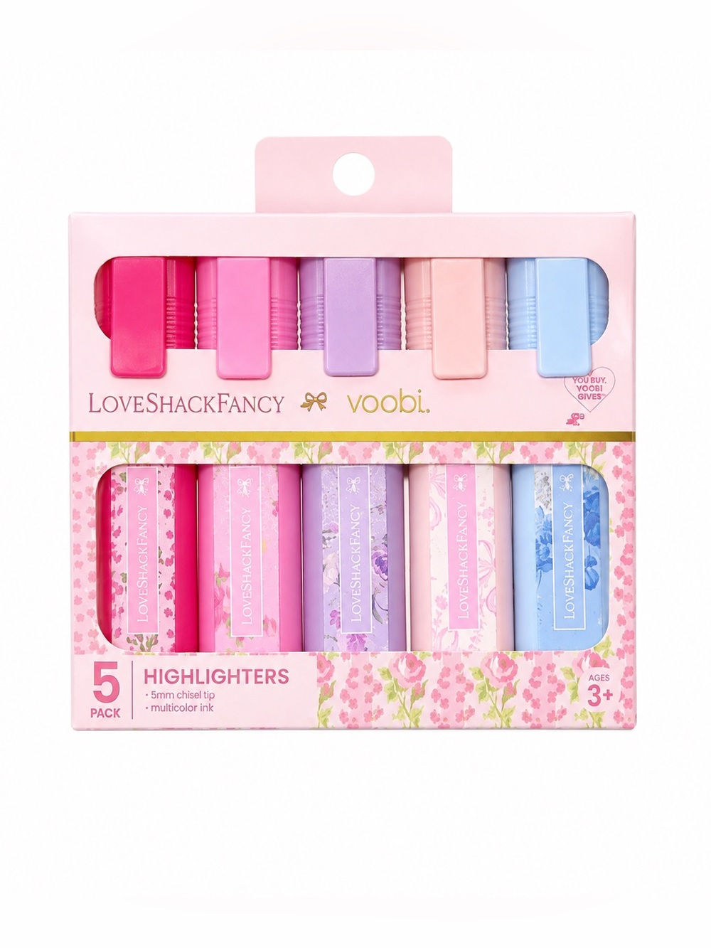 LoveShackFancy Yoobi 5pk Highlighters NEW